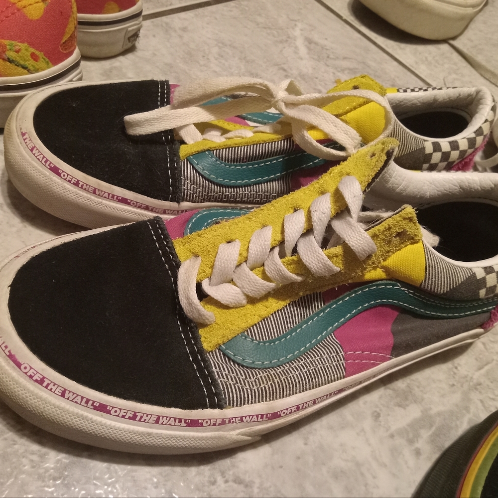 Old skool vans off the wall